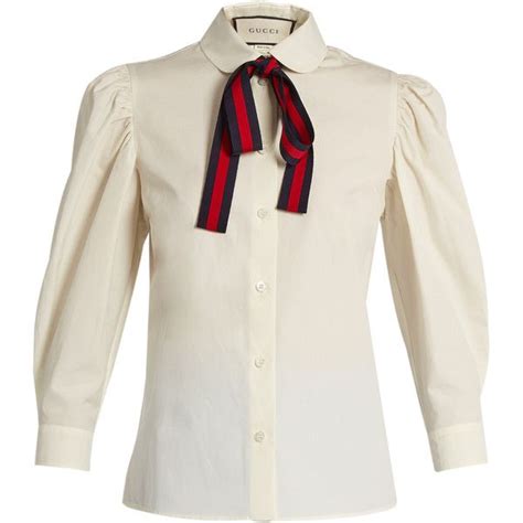 blusa blanca con logo marca gucci|Blusas Gucci para mujer .